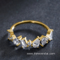 18K Gold Plated 925 silver gold plated rings